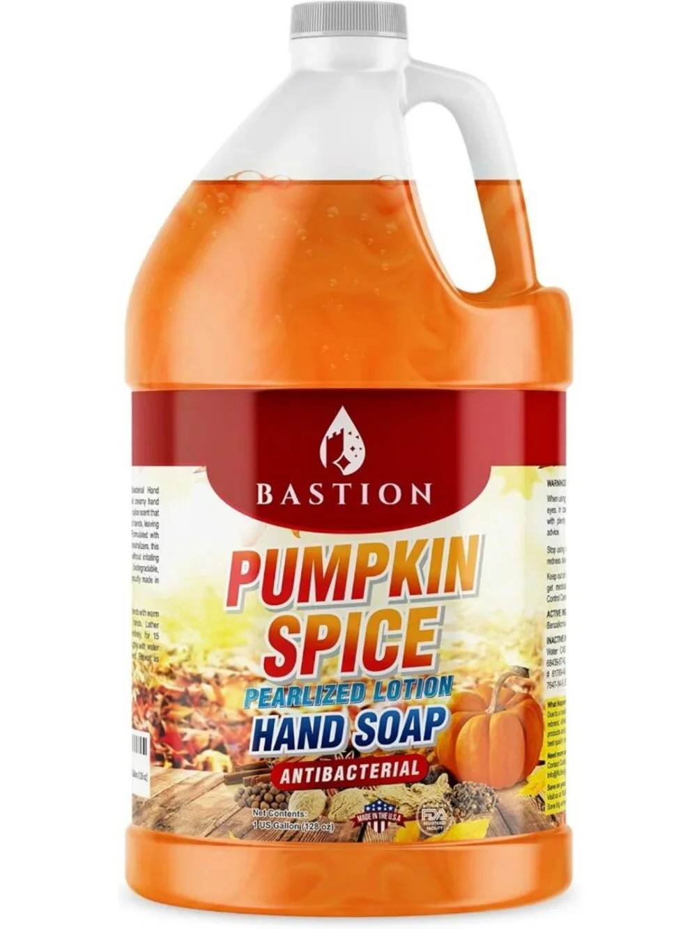 Moisturizing Pumpkin Spice Antibacterial Hand Soap - 1 Gallon Bulk Refill